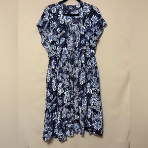 Torrid Blue and White Dress
